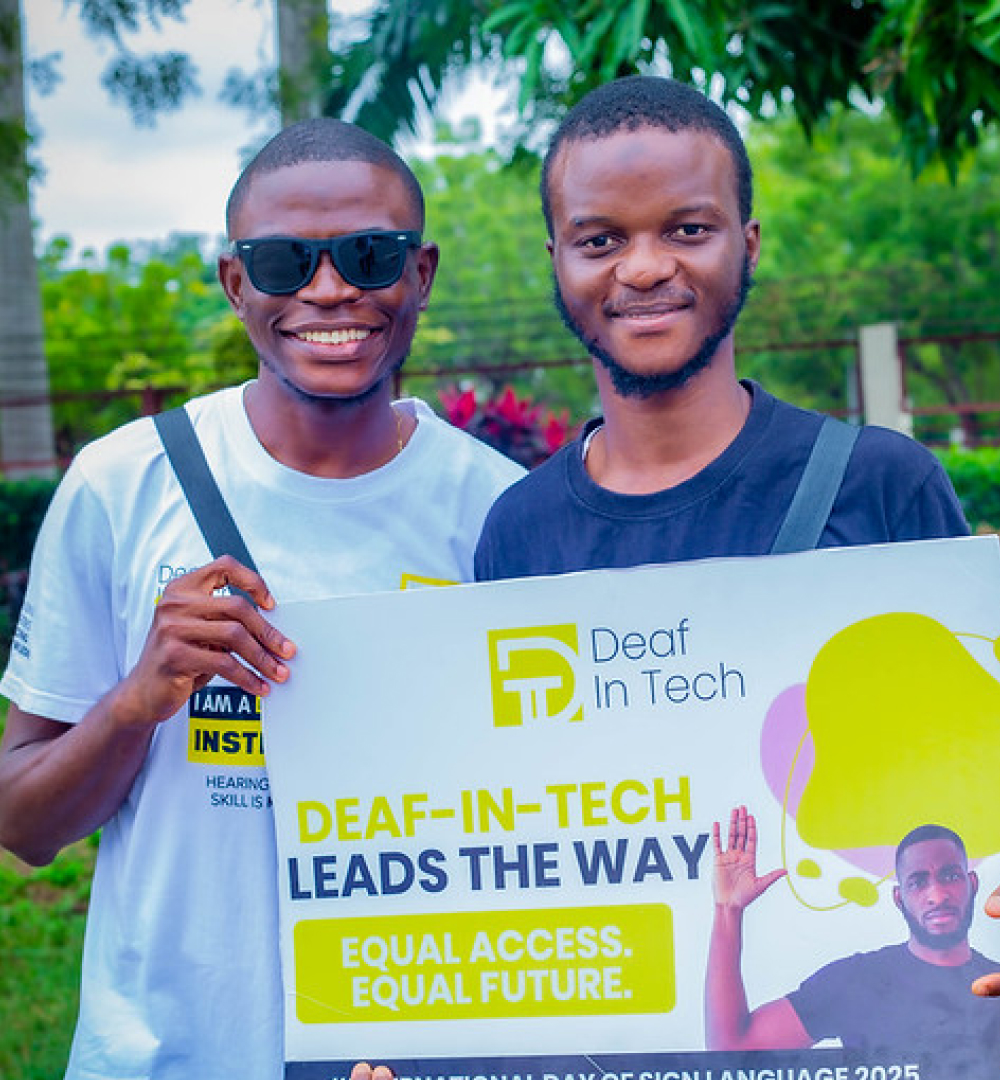 Picture from Deaf awareness walk